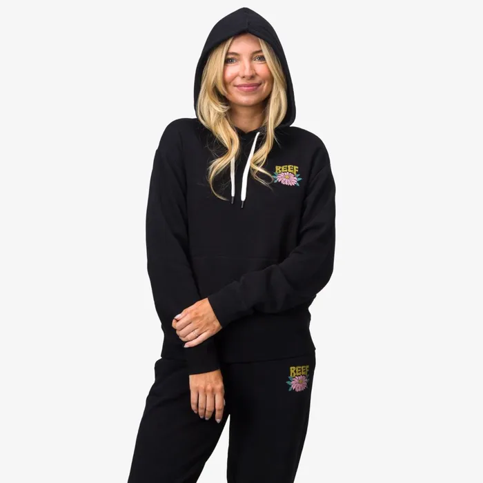 Reef Josie Pullover Hoodie Caviar Women Tops