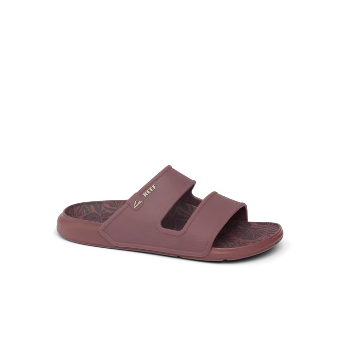 Reef Oasis Double Up Burgundy Tropics Men Slides Reef Oasis Double Up Burgundy Tropics Men Slides