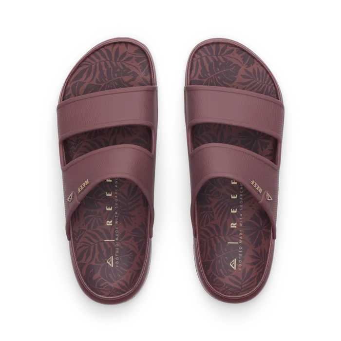 Reef Oasis Double Up Burgundy Tropics Men Slides Reef Oasis Double Up Burgundy Tropics Men Slides