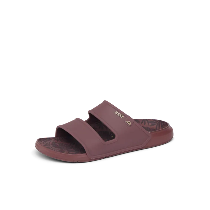 Reef Oasis Double Up Burgundy Tropics Men Slides Reef Oasis Double Up Burgundy Tropics Men Slides