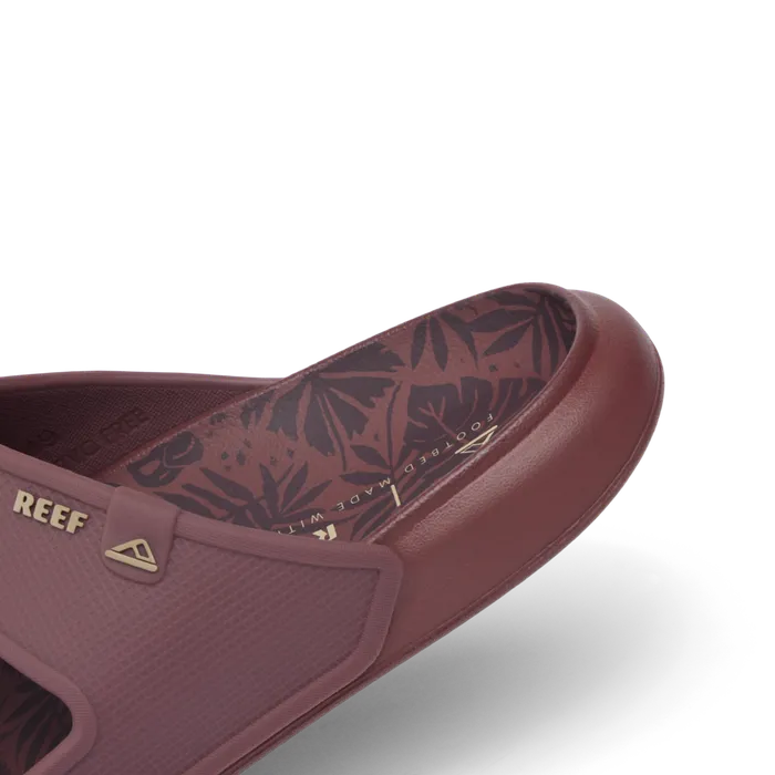 Reef Oasis Double Up Burgundy Tropics Men Slides Reef Oasis Double Up Burgundy Tropics Men Slides