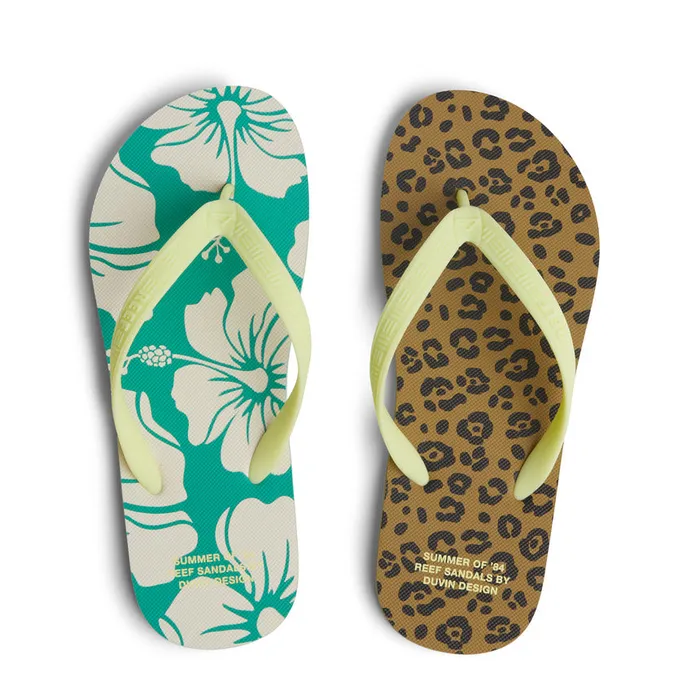 Reef Seaside X Duvin Floralleopard WomenMen Sandals Reef Seaside X Duvin Floralleopard WomenMen Sandals