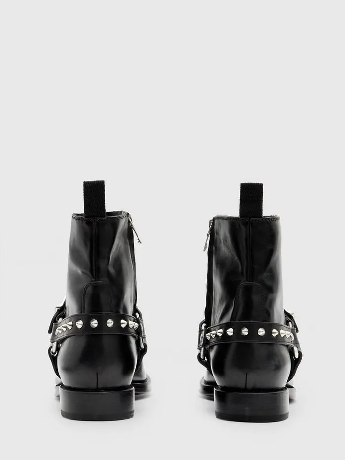 REGENT HARNESS BOOT Black Men John Varvatos Leather Boots