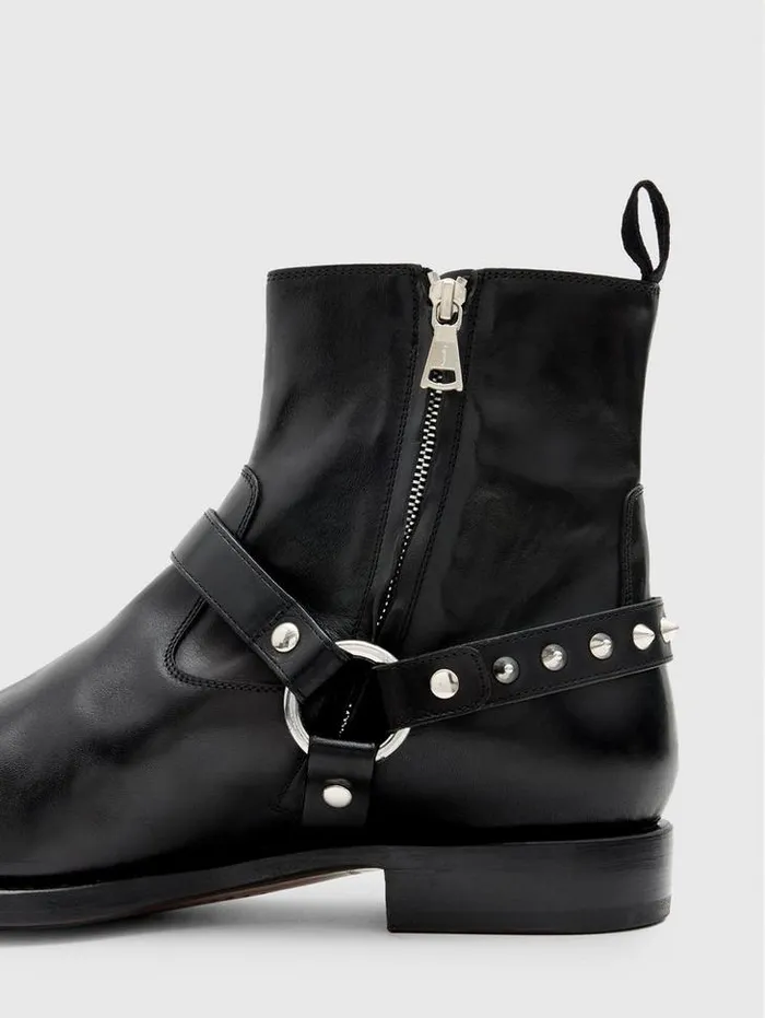 REGENT HARNESS BOOT Black Men John Varvatos Leather Boots