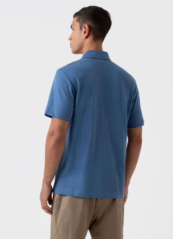 Riviera Camp Collar Shirt Bluestone Men SUNSPEL Shirts