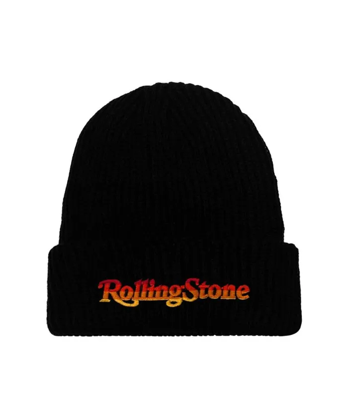 Rolling Stone Beanie 8211 Black WomenMen Aviator Nation Beanies