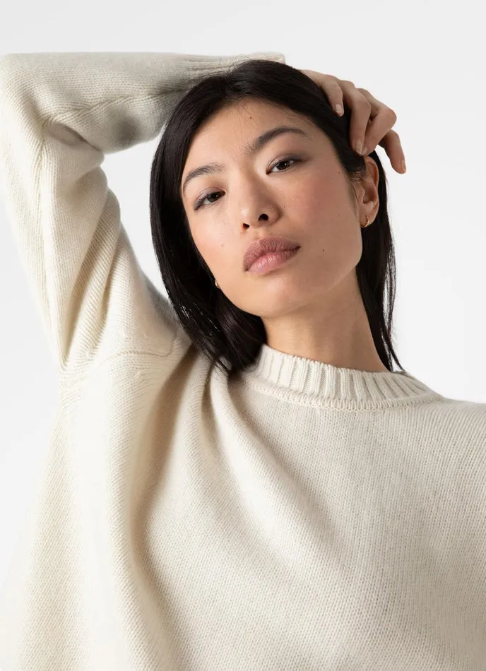 Roxburgh Cashmere Jumper Undyed Women SUNSPEL Knitwear