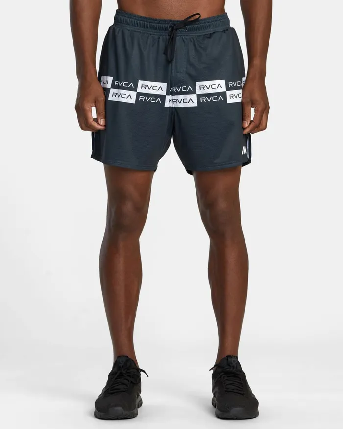 RVCA Athletic Shorts Sport Vent 16034 Training Shorts Whiteblack 8211 Men
