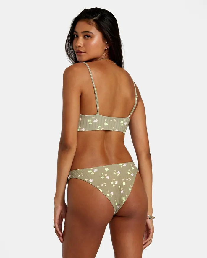 RVCA Bikini Bottoms Decoupage High Leg Bikini Bottoms Aloe 8211 Women