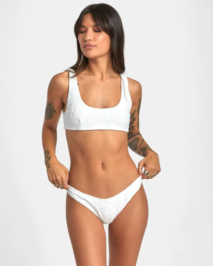 RVCA Bikini Tops Dolly Bralette Bikini Top Whisper White 8211 Women