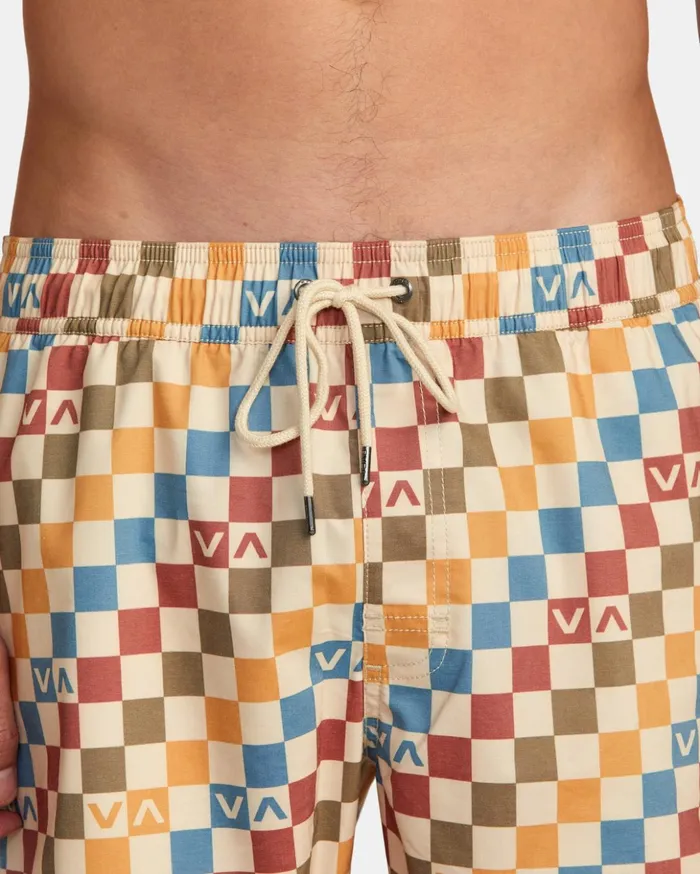 RVCA Boardshorts Barnes Elastic Waist Boardshorts 17034 Latte 8211 Men