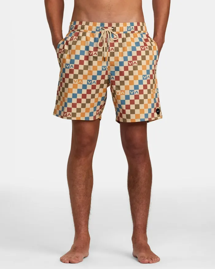 RVCA Boardshorts Barnes Elastic Waist Boardshorts 17034 Latte 8211 Men