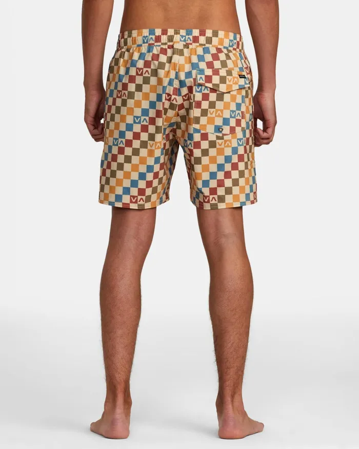 RVCA Boardshorts Barnes Elastic Waist Boardshorts 17034 Latte 8211 Men