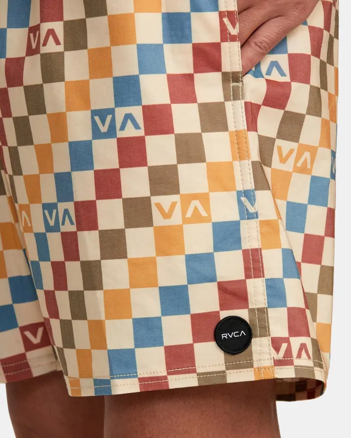 RVCA Boardshorts Barnes Elastic Waist Boardshorts 17034 Latte 8211 Men