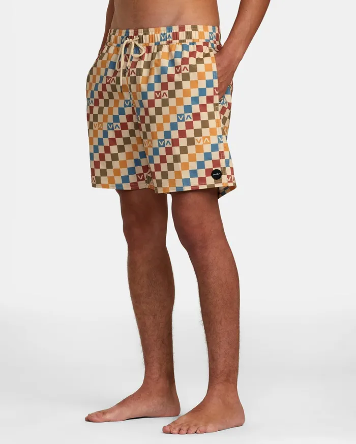 RVCA Boardshorts Barnes Elastic Waist Boardshorts 17034 Latte 8211 Men