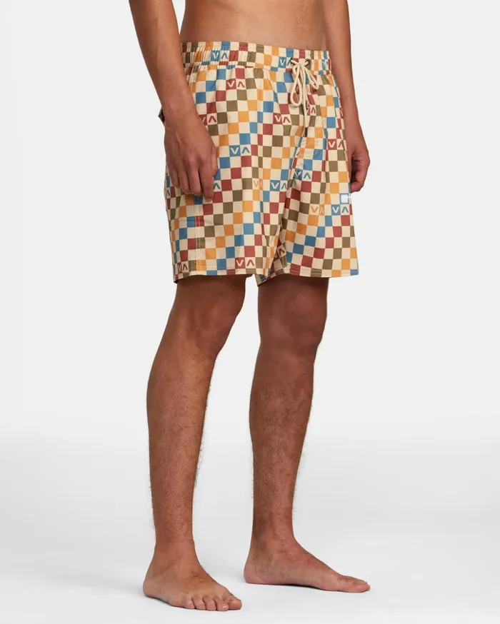 RVCA Boardshorts Barnes Elastic Waist Boardshorts 17034 Latte 8211 Men