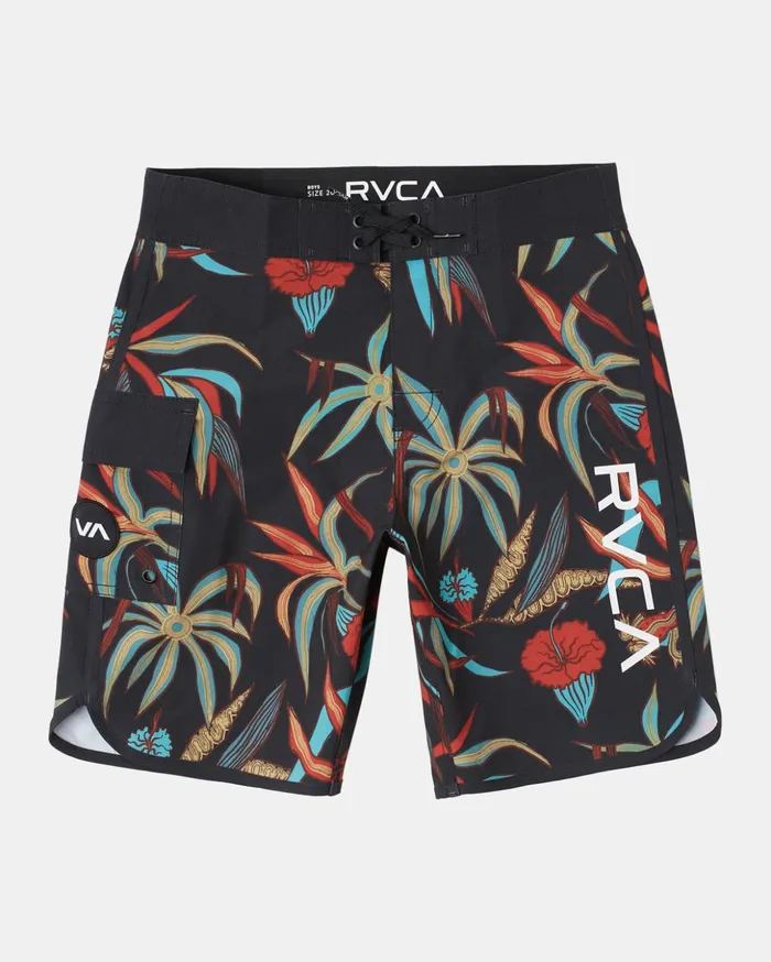 RVCA Boardshorts Boy039s Eastern Boardshorts 17034 Floral Multi 8211 Boys
