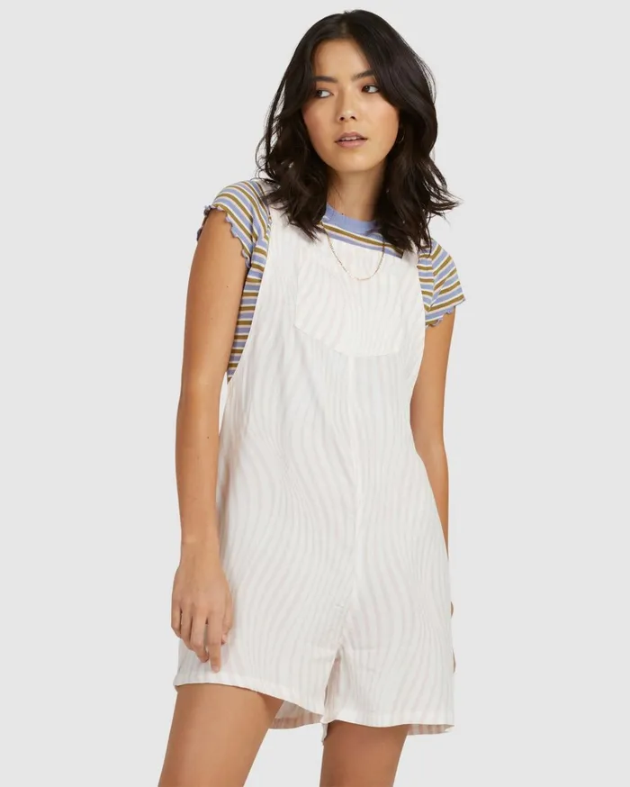 RVCA Dresses Rompers Clancy Psych Shorty Blush 8211 Women