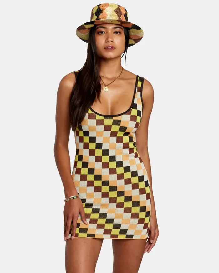 RVCA Dresses Rompers Greenpacha Maria Bodycon Dress Multi 8211 Women