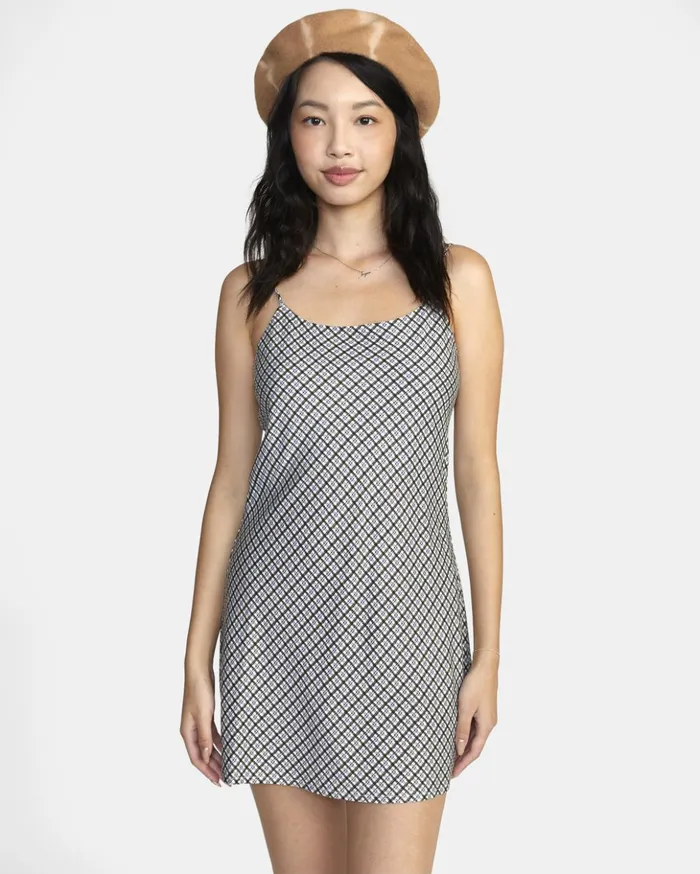 RVCA Dresses Rompers Macarthur Midi Dress Cloud 8211 Women