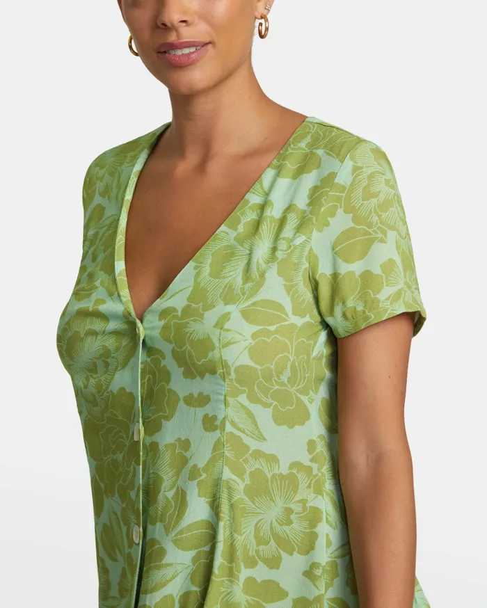 RVCA Dresses Rompers Understated Mini Dress Shale 8211 Women