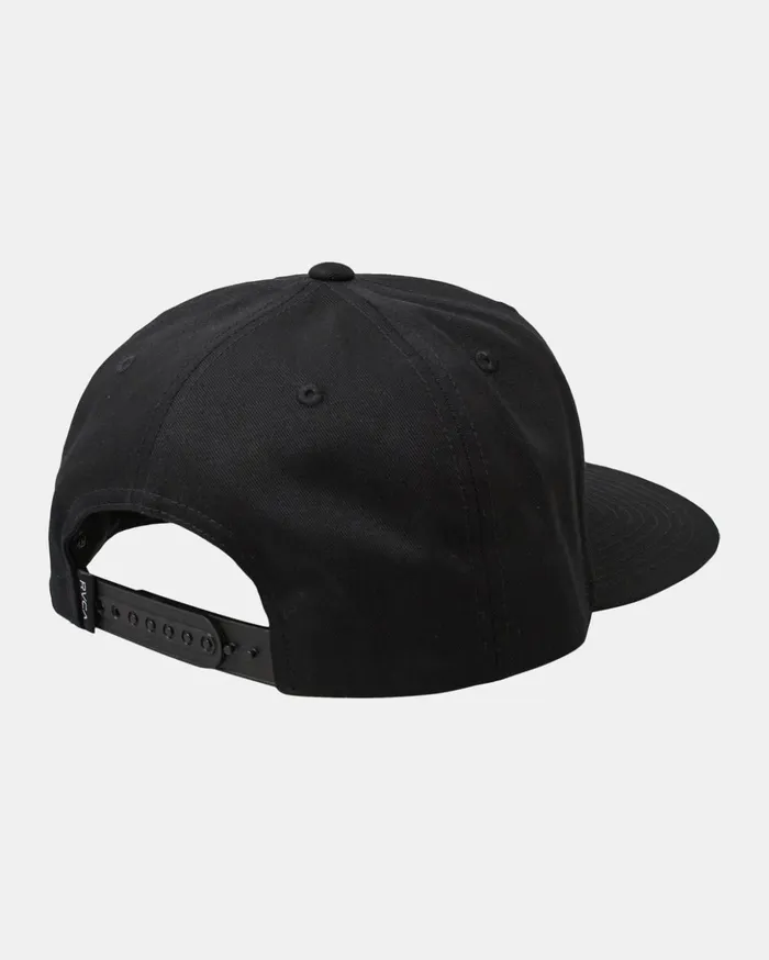 RVCA Hats Beanies Tract Snapback Hat Black 8211 Men