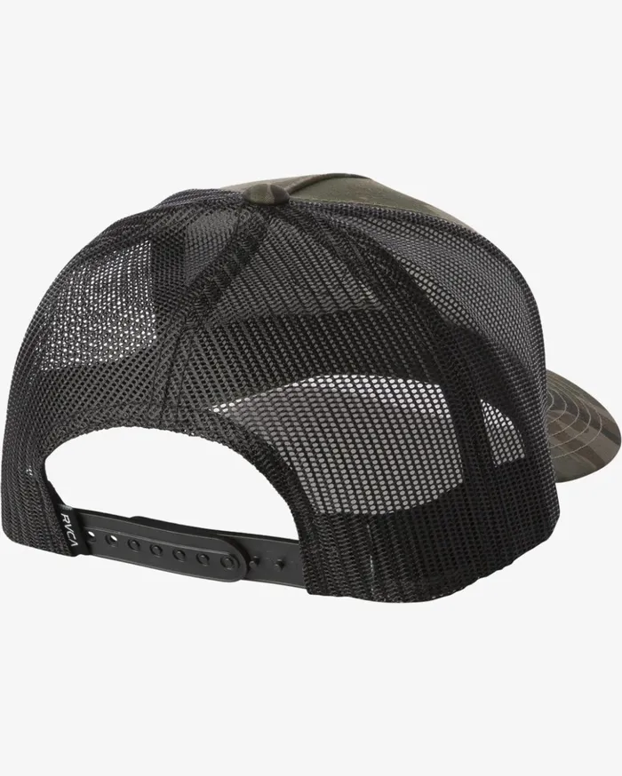 RVCA Hats Beanies VA All The Way Curved Brim Trucker Hat Camo 8211 Men
