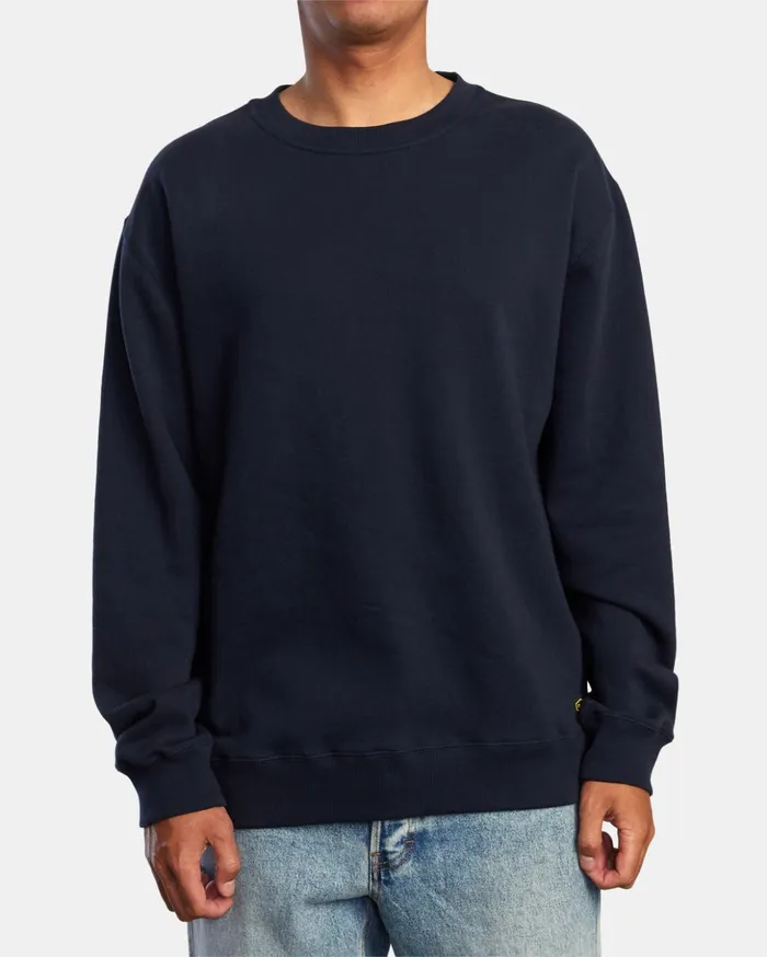 RVCA Hoodies Sweatshirts Day Shift Crewneck Sweatshirt New Navy 8211 Men