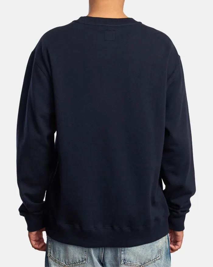 RVCA Hoodies Sweatshirts Day Shift Crewneck Sweatshirt New Navy 8211 Men