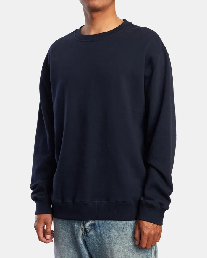 RVCA Hoodies Sweatshirts Day Shift Crewneck Sweatshirt New Navy 8211 Men