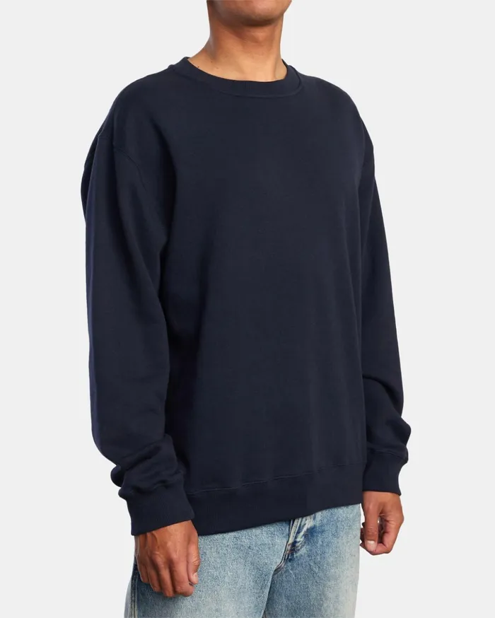 RVCA Hoodies Sweatshirts Day Shift Crewneck Sweatshirt New Navy 8211 Men