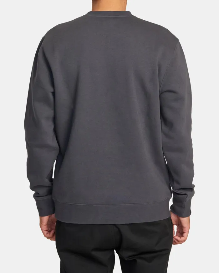 RVCA Hoodies Sweatshirts Snake Control Sweatshirt Garage Blue 8211 Men