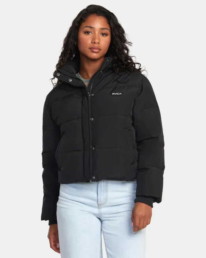 RVCA Jackets Cloud Puffer Jacket Rvca Black 8211 Women