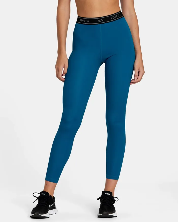 RVCA Pants Base Workout Leggings Teal 8211 Women