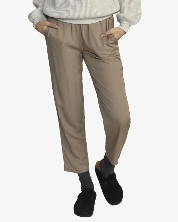 RVCA Pants New Yume Beach Pants Dark Khaki 8211 Women