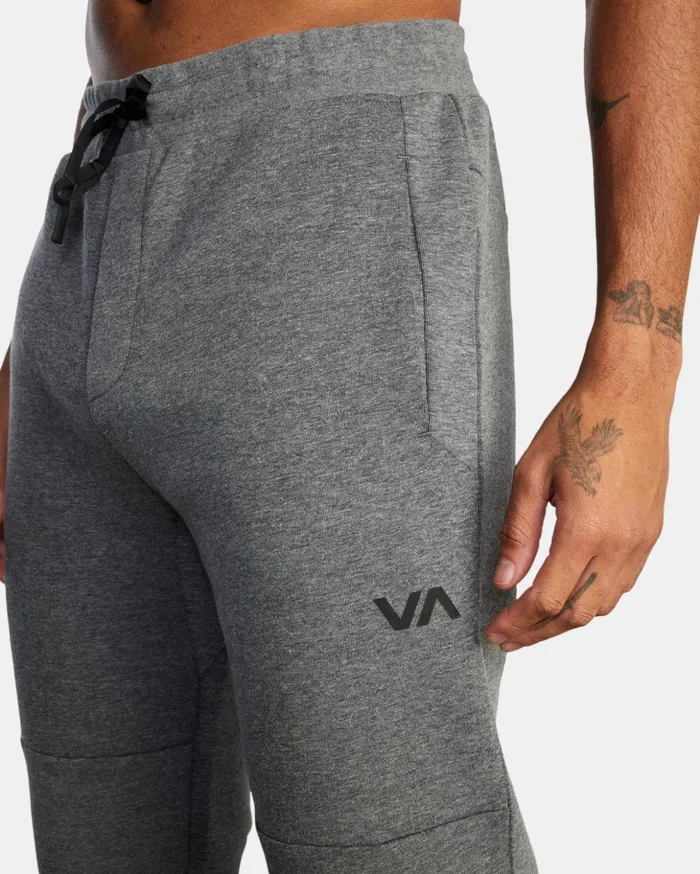 RVCA Pants Tech Fleece Sweatpants II Heather Grey 2 8211 Men