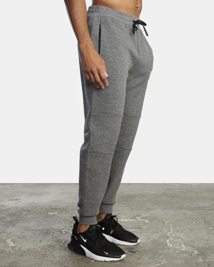 RVCA Pants Tech Fleece Sweatpants II Heather Grey 2 8211 Men