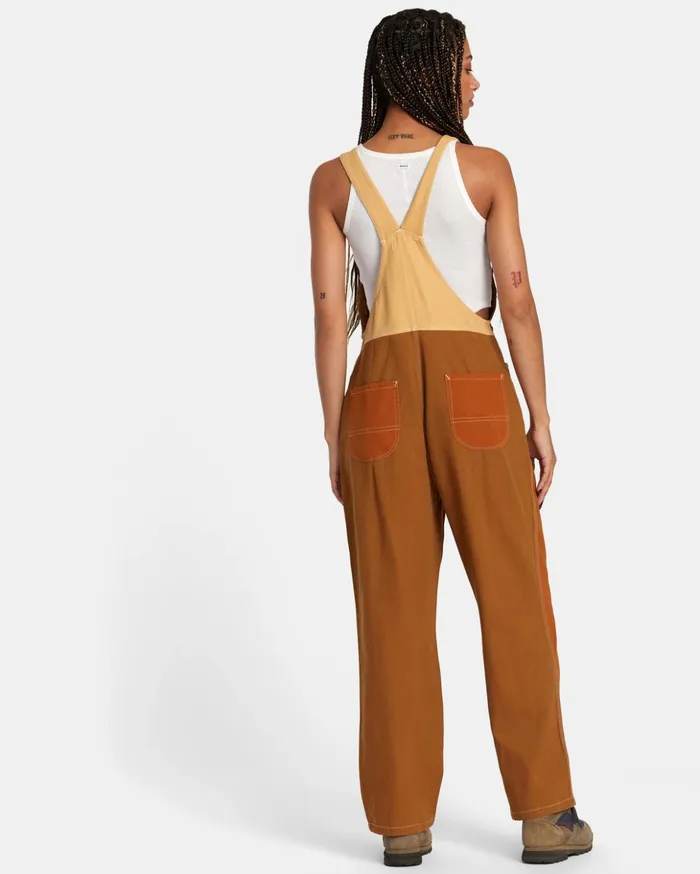 RVCA Pants Trader Overall Overalls Multi 8211 Women