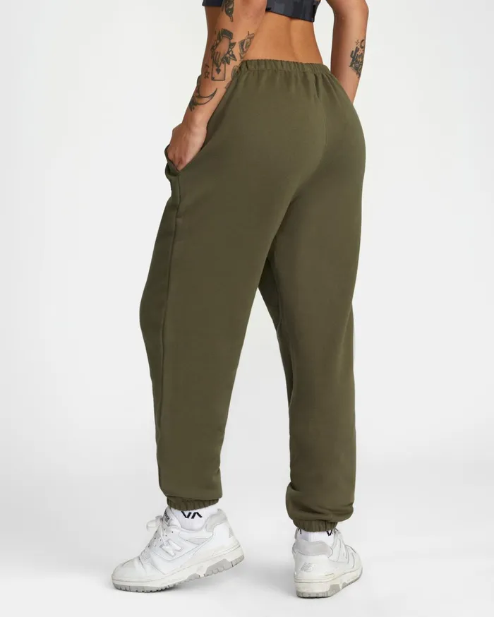 RVCA Pants VA Essential Jogger Sweatpants Olive 8211 Women