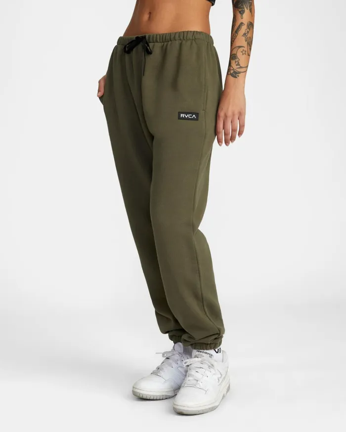 RVCA Pants VA Essential Jogger Sweatpants Olive 8211 Women
