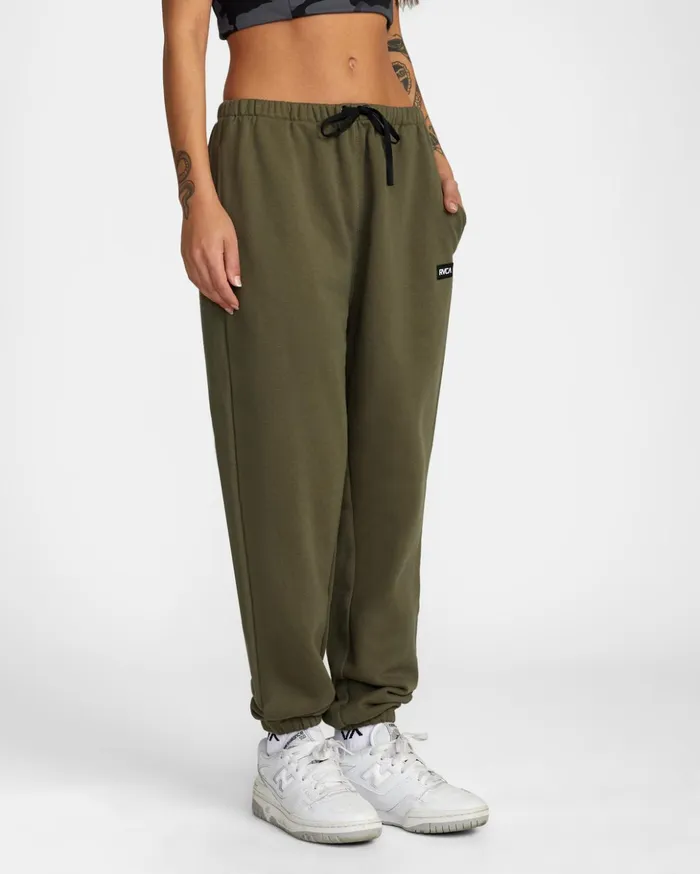 RVCA Pants VA Essential Jogger Sweatpants Olive 8211 Women