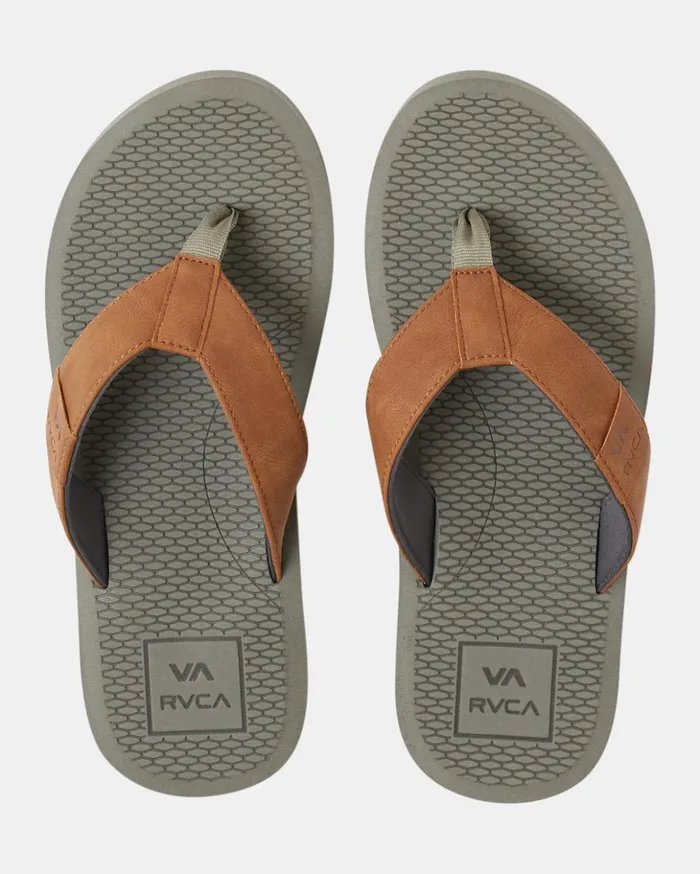 RVCA Sandals Sandbar Flip Flops Aloe 8211 Men
