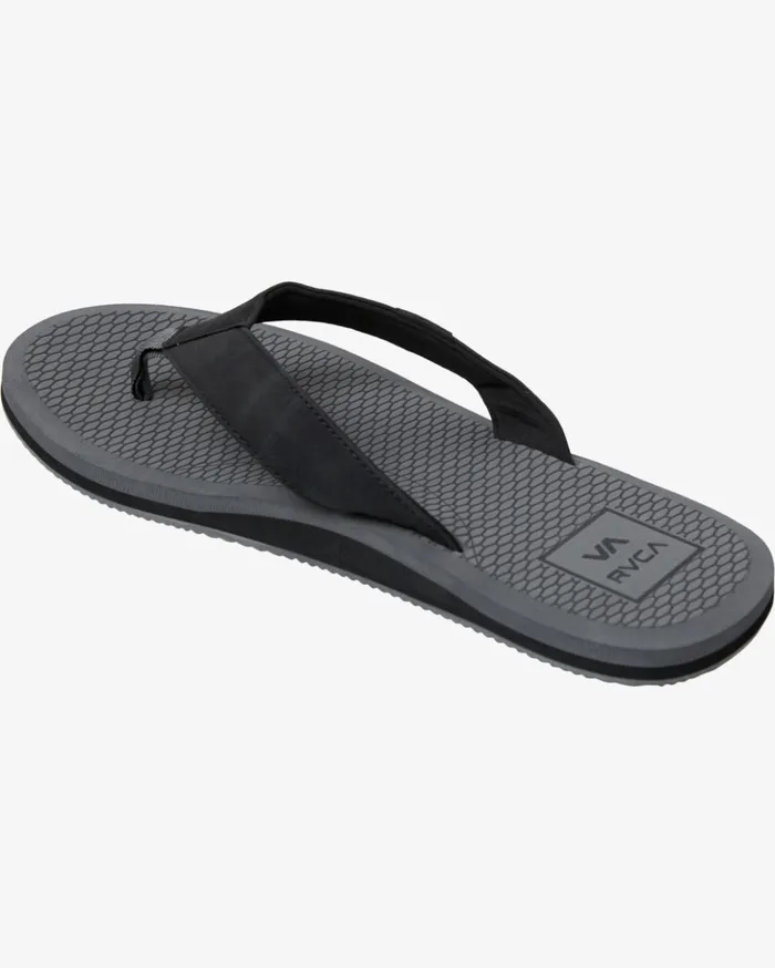 RVCA Sandals Sandbar Flip Flops Charcoal 8211 Men