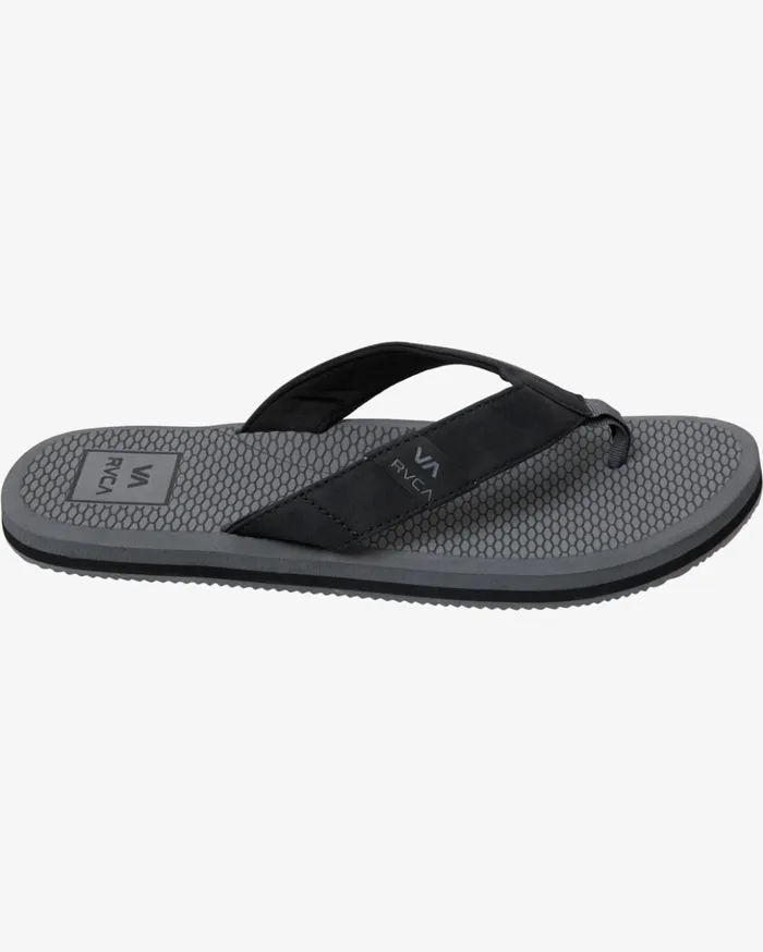 RVCA Sandals Sandbar Flip Flops Charcoal 8211 Men