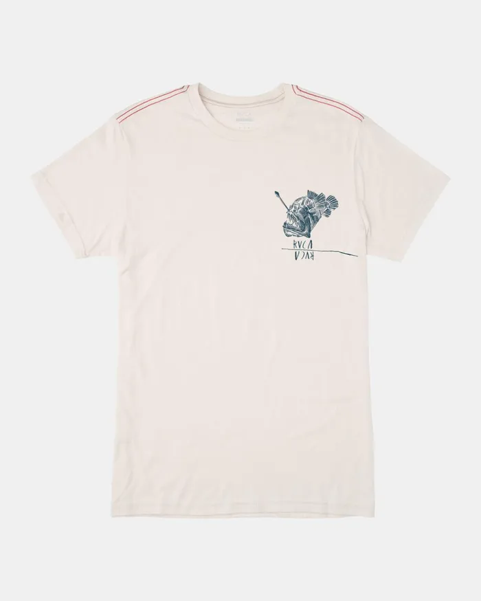 RVCA Short Sleeves Ben Horton Abyss Tee Antique White 8211 Men