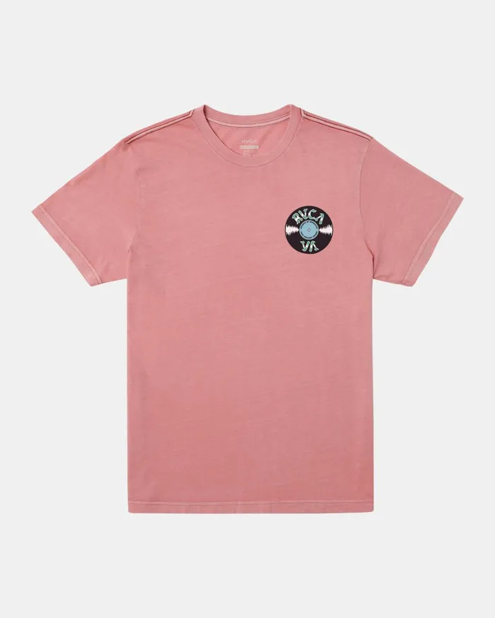 RVCA Short Sleeves Dance Haul TShirt Flamingo 8211 Men