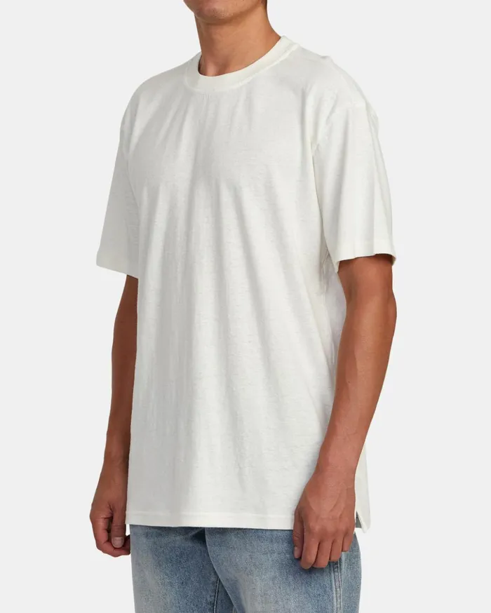 RVCA Short Sleeves HiGrade Hemp Tee Natural 8211 Men
