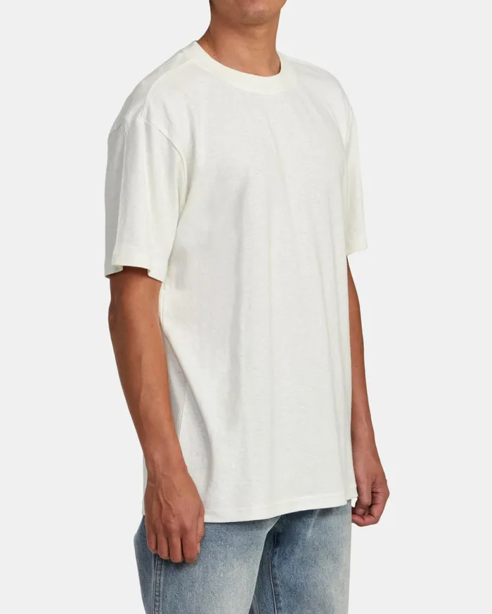 RVCA Short Sleeves HiGrade Hemp Tee Natural 8211 Men