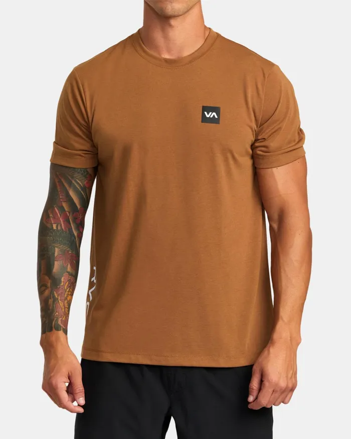 RVCA Short Sleeves RVCA 2X Tee Tobacco 8211 Men