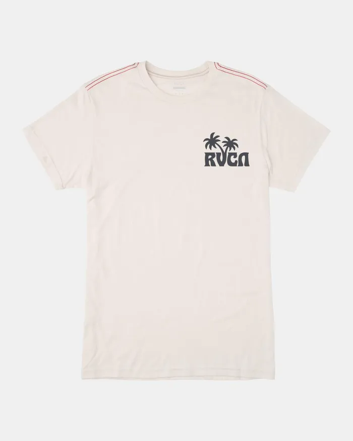 RVCA Short Sleeves Sundowner Tee Antique White 8211 Men